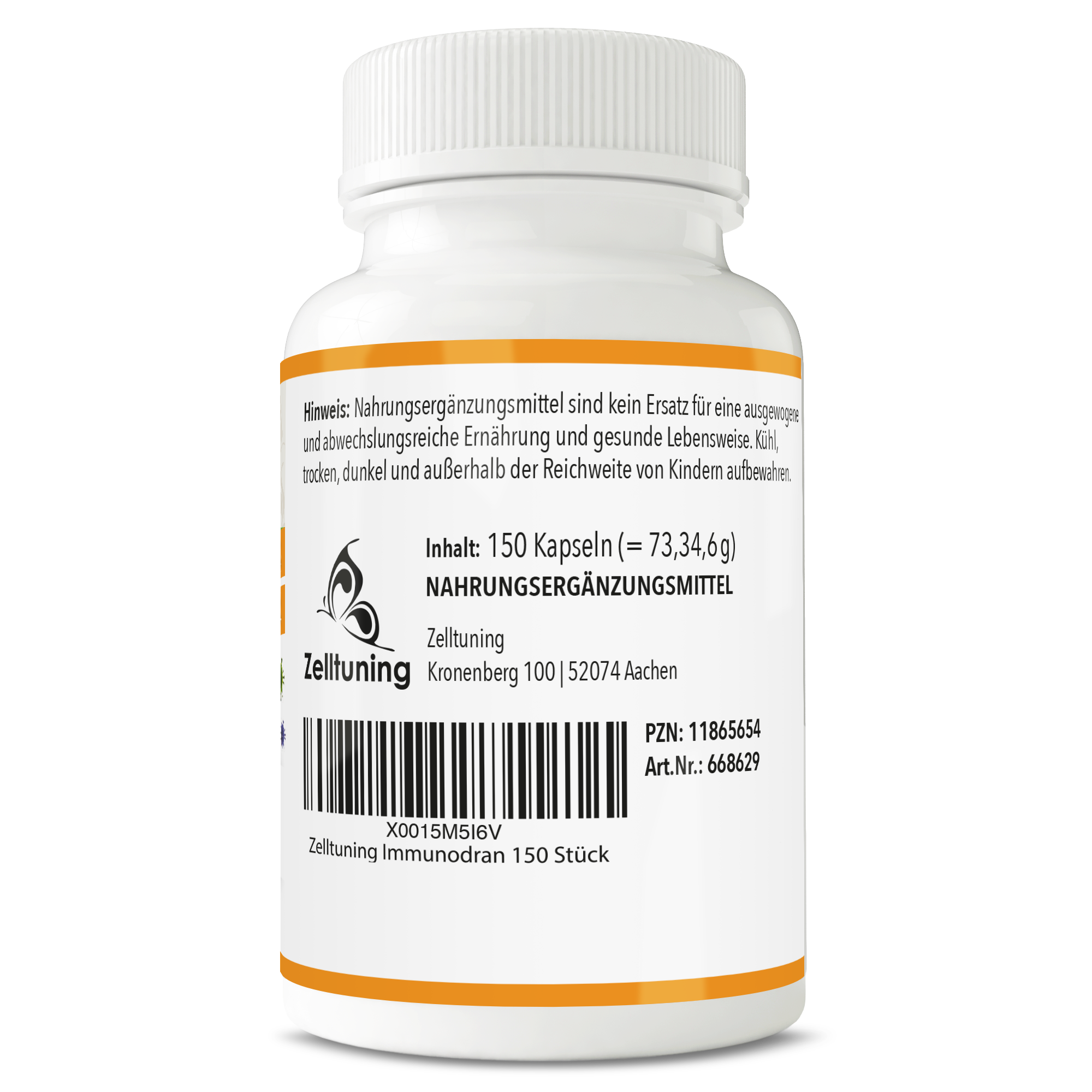 Immunodran Vitamin C Komplex mit Zink - 150 Kapseln