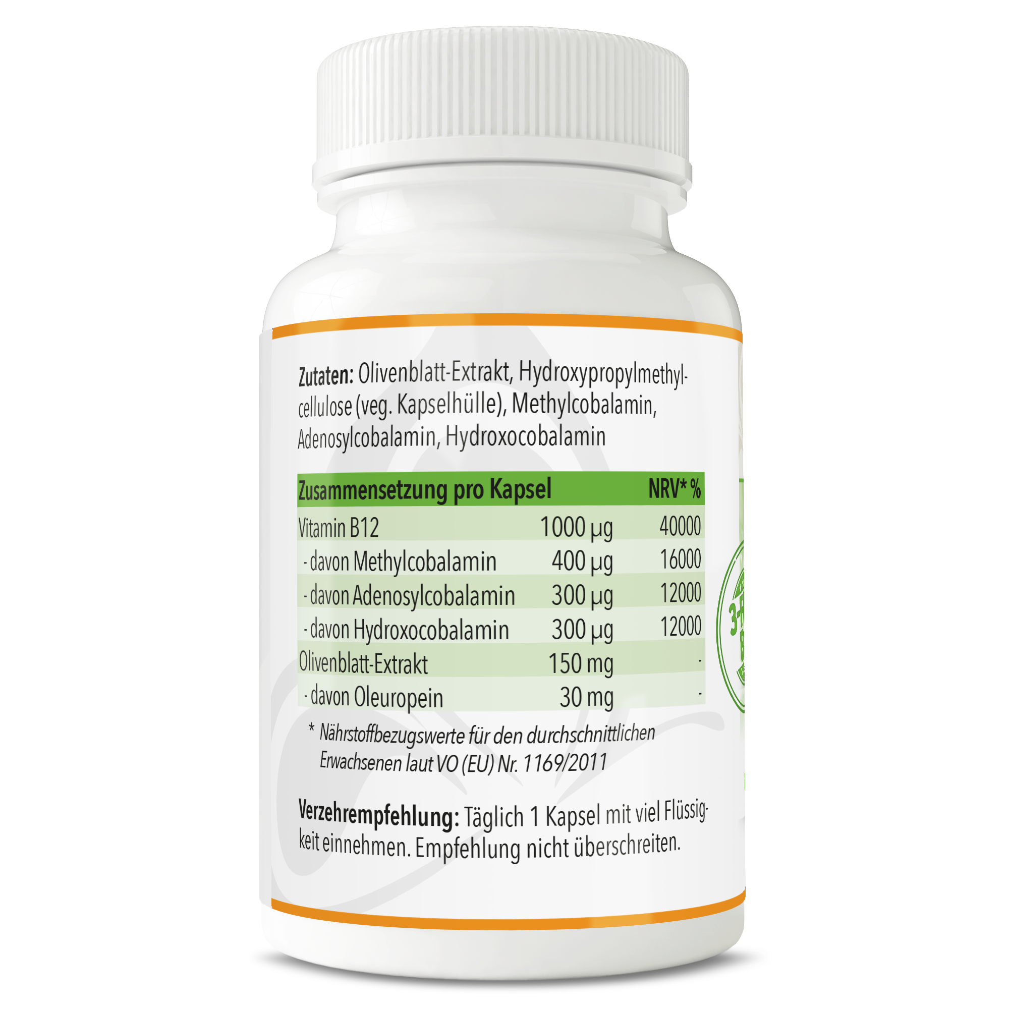 Vitamin B12 - Pro 3 Aktiv mit Olivenblattextrakt