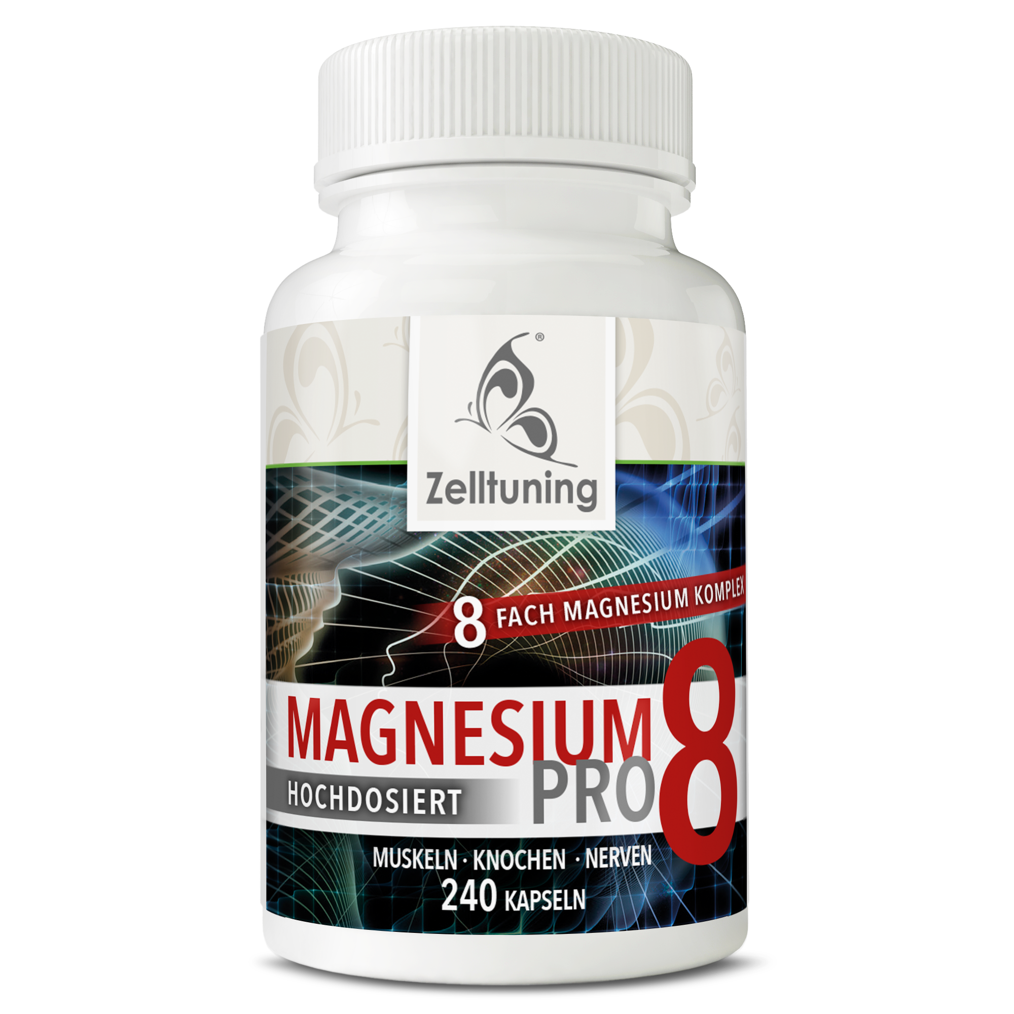 Magnesium Komplex Hochdosiert Pro 8 - 240 Kapseln